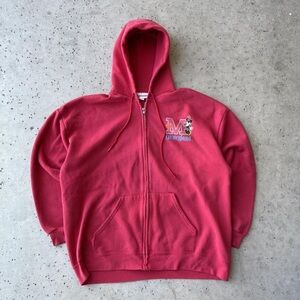Red Disneyland Hoodie with Minnie Mouse